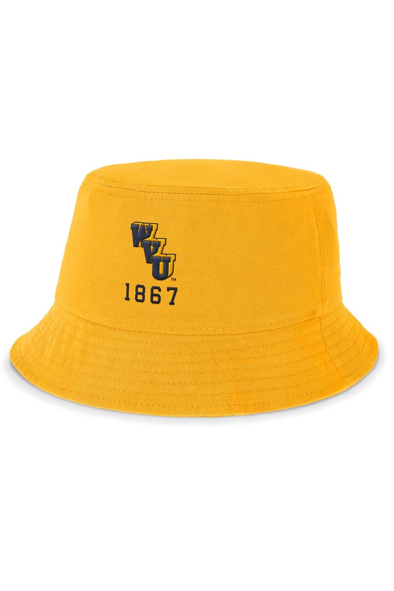 Men's Nike Gold West Virginia Mountaineers Legacy Apex Bucket Hat, Main, color, Gold