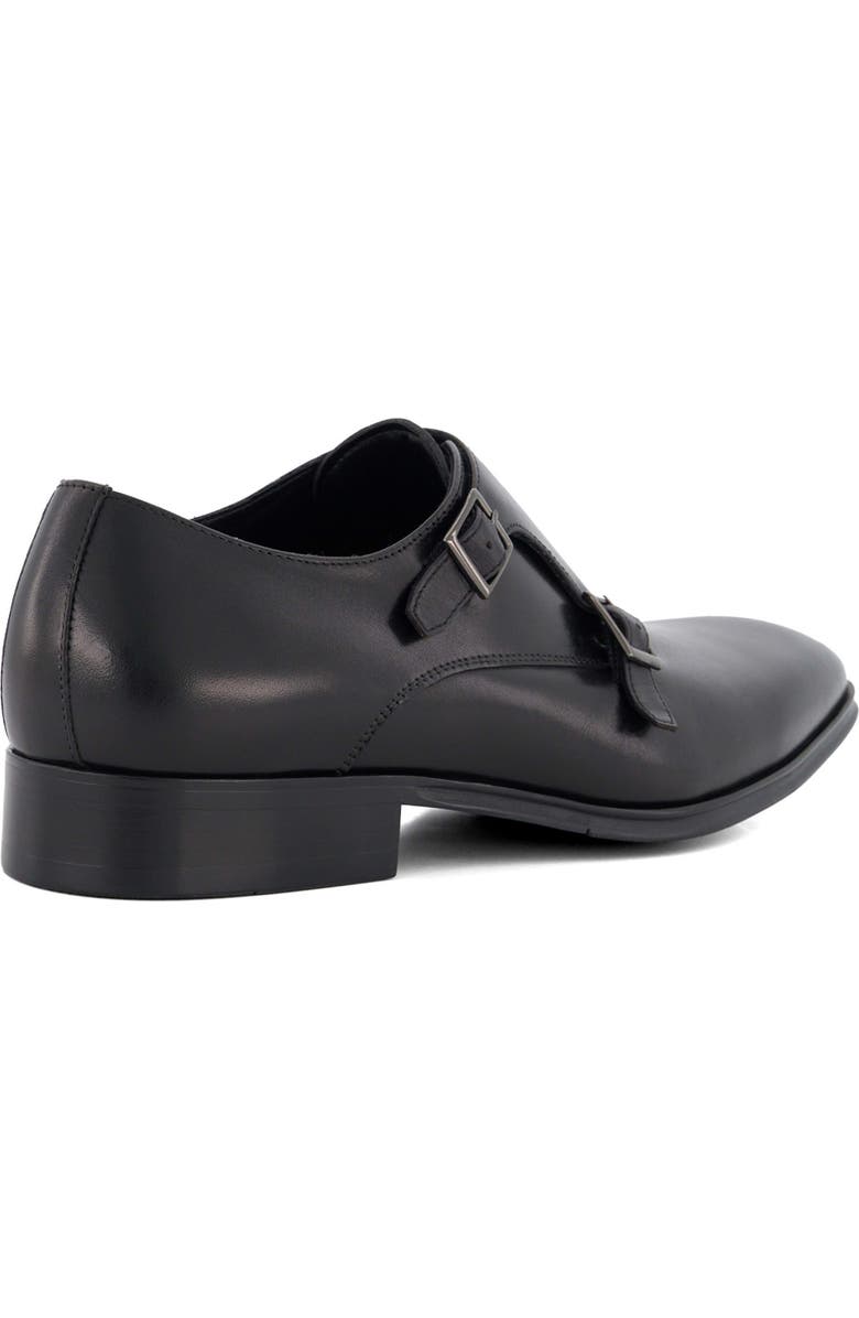 Dune London Situation Double Monk Strap Shoe, Alternate, color, Black