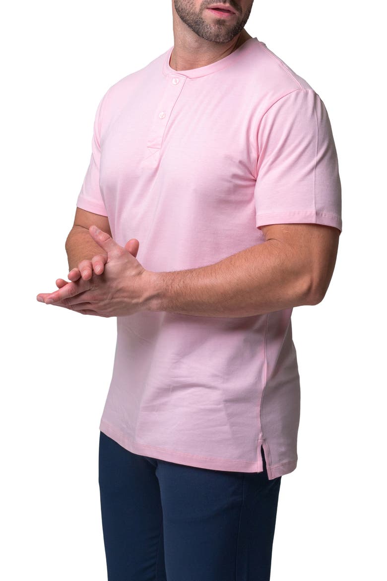 Core Henley, Alternate, color, PINK