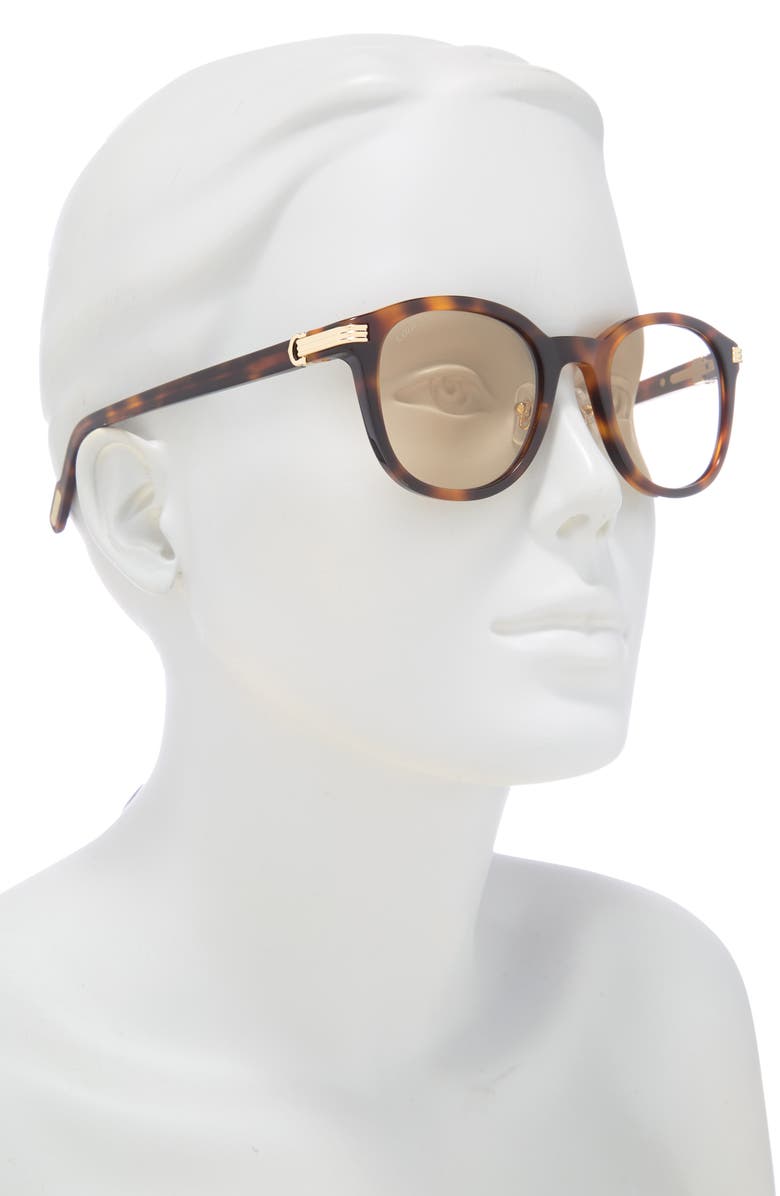 Cartier 51mm Round Sunglasses, Alternate, color,