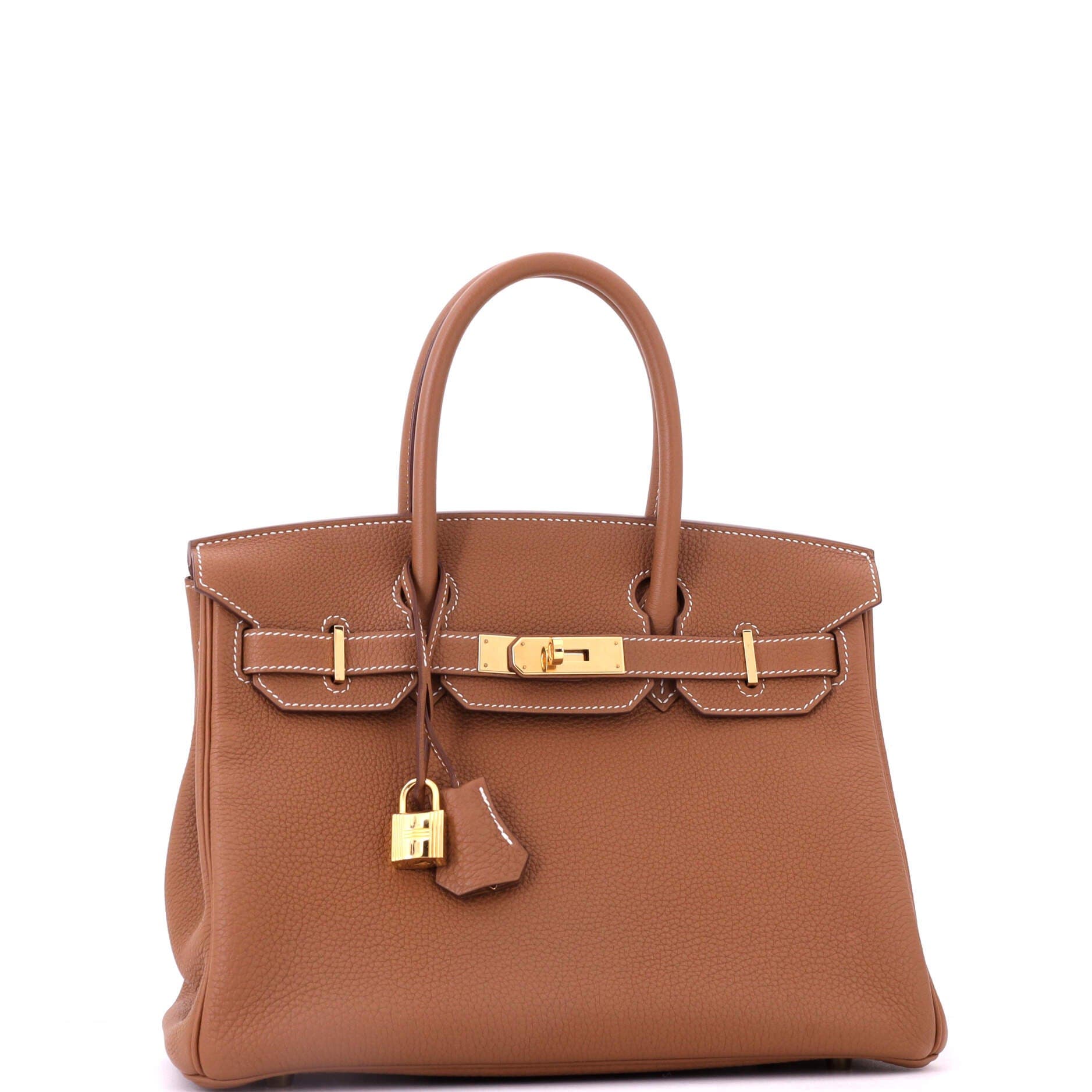 Birkin Handbag Brown Togo with Gold Hardware 30, Alternate, color, Metallic Gold