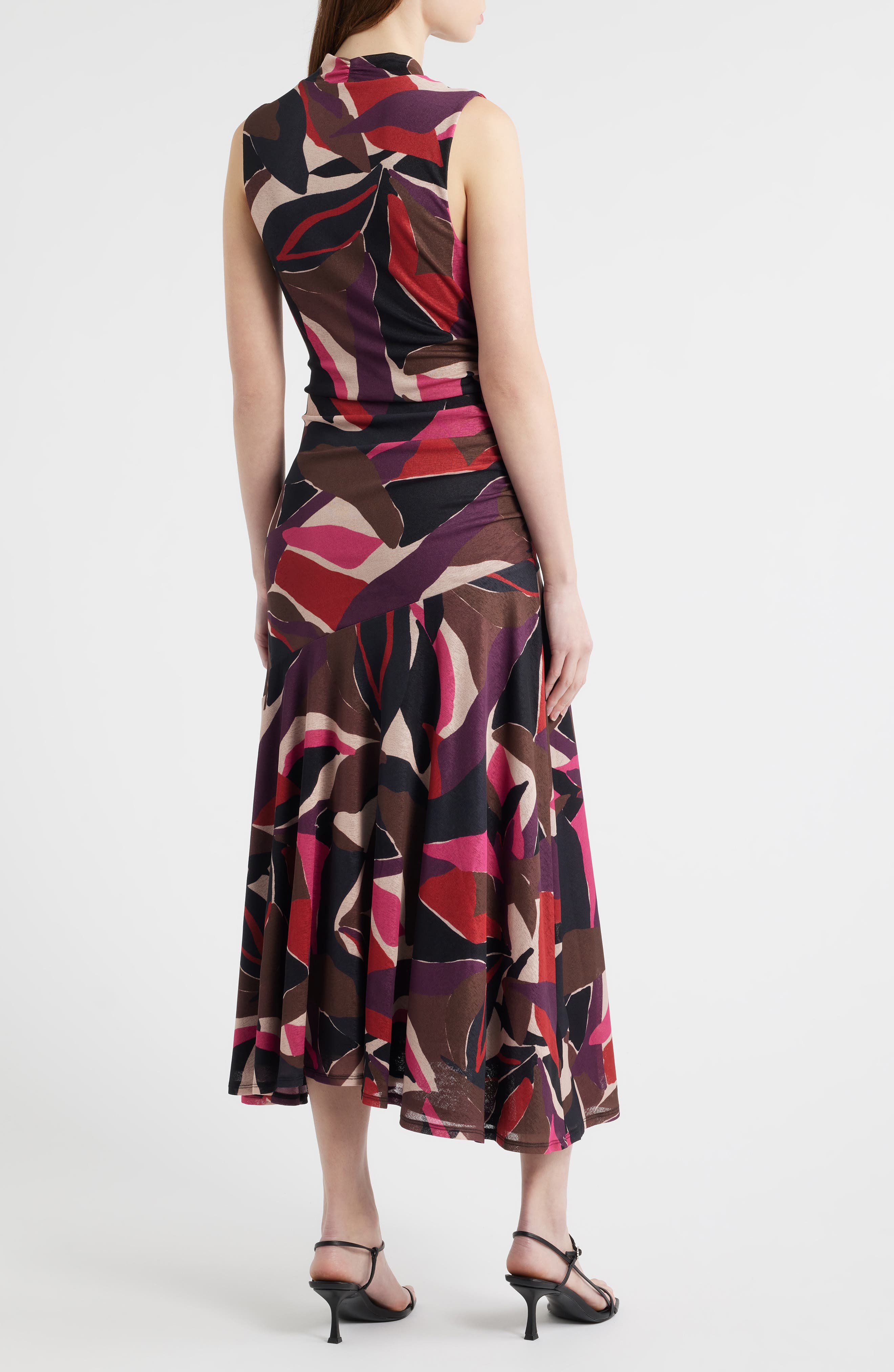 Rails Vanya Abstract Print Faux Wrap Midi Dress (Women) | Nordstromrack