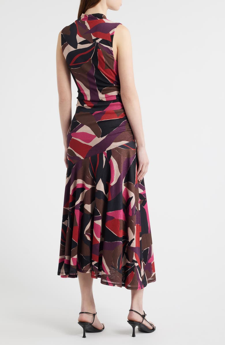 Rails Vanya Abstract Print Faux Wrap Midi Dress, Alternate, color, Paradise