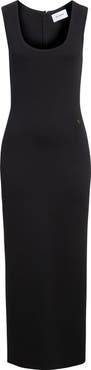 ST. JOHN Signature Double Face Wool Blend Milano Stitch Sweater Dress