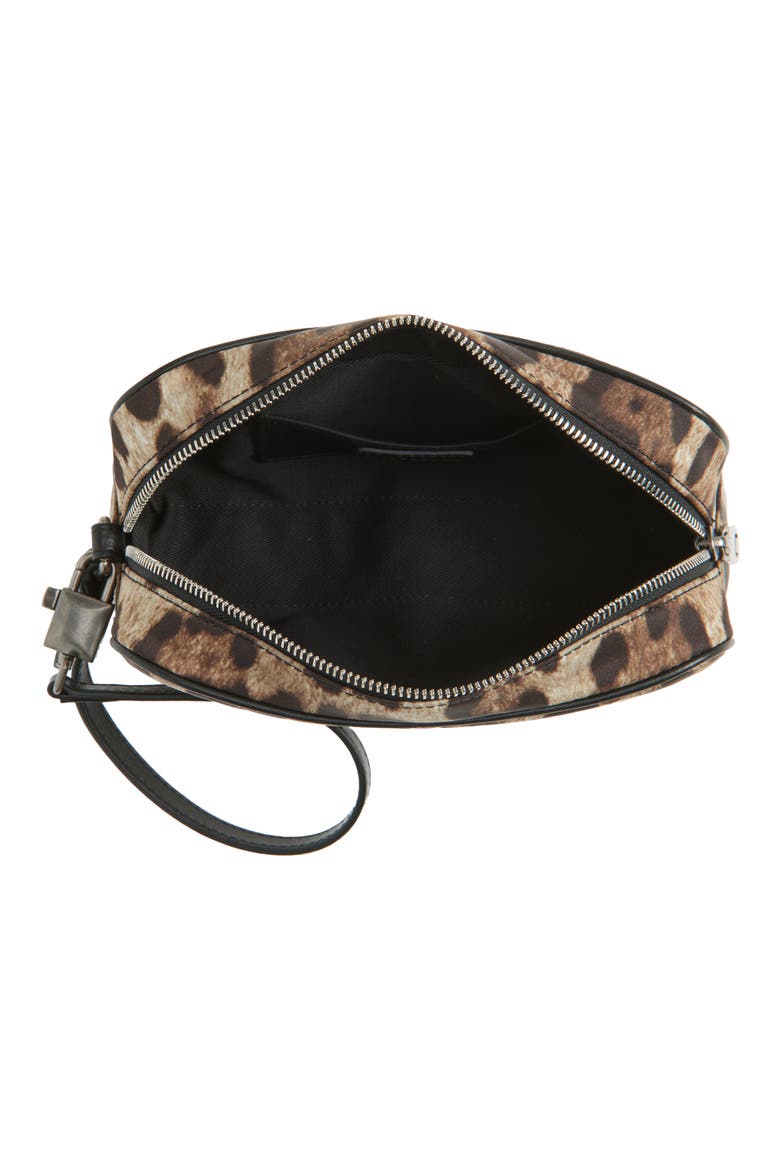Leopard Print Dopp Bag, Alternate, color, LEO NEW