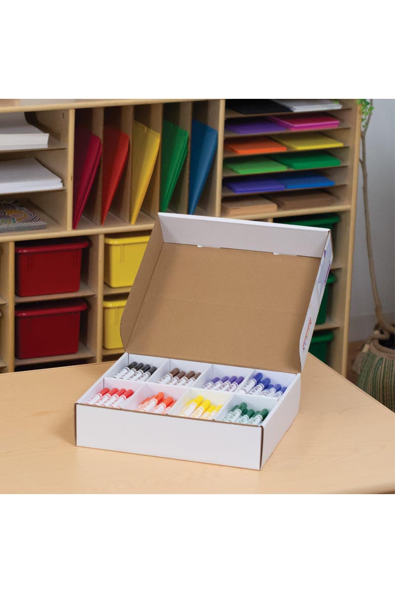 Washable Broad Tip Marker Class Pack - 200 Per Box, Alternate, color, Multicolor
