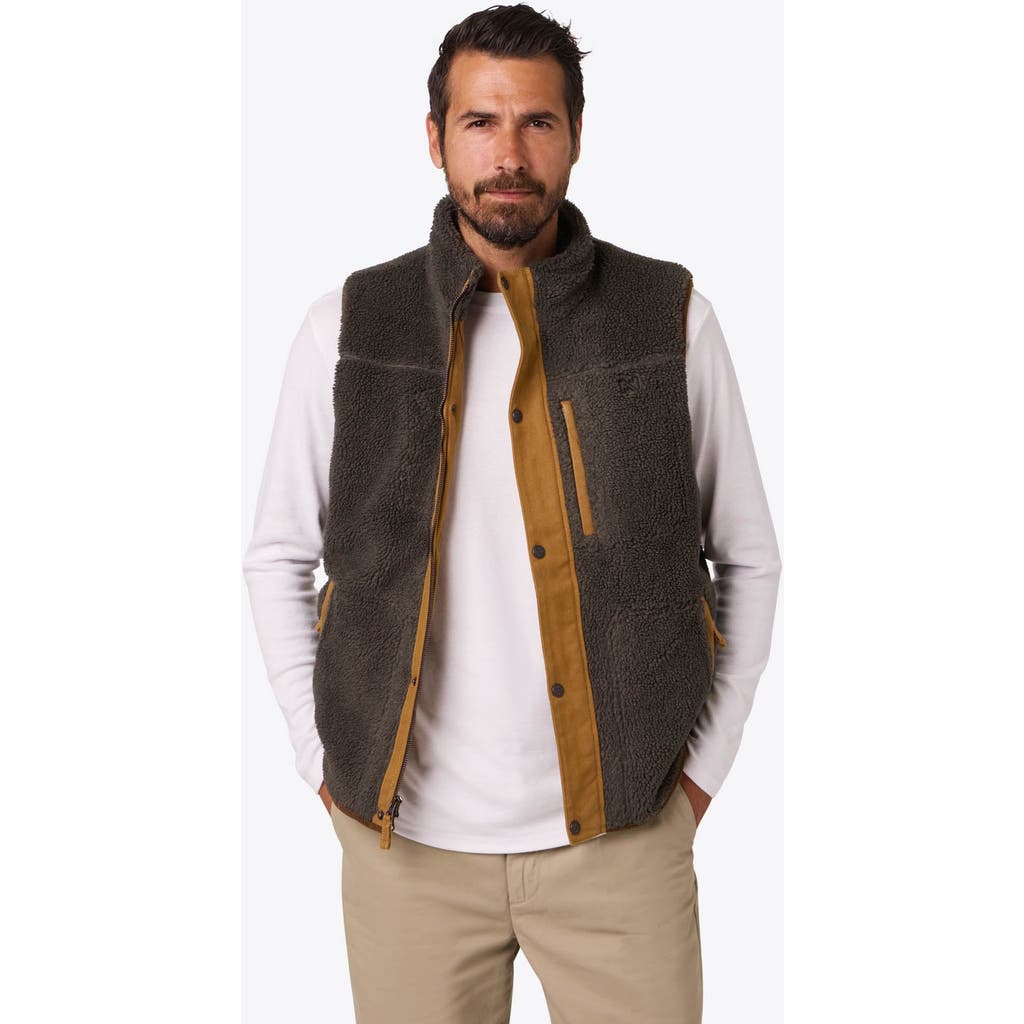Mobile Warming Ranch Heated High-pile Fleece Vest In Brown