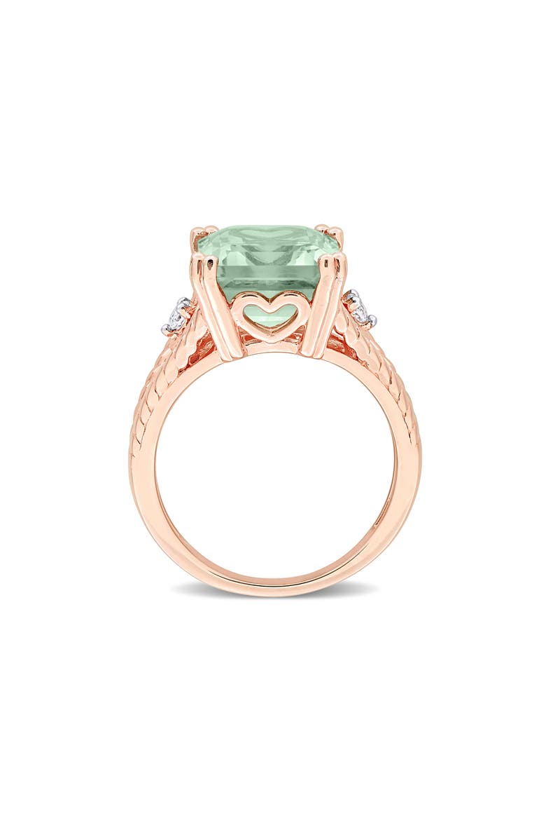 Green Quartz & White Topaz Statement Ring, Alternate, color, GREEN