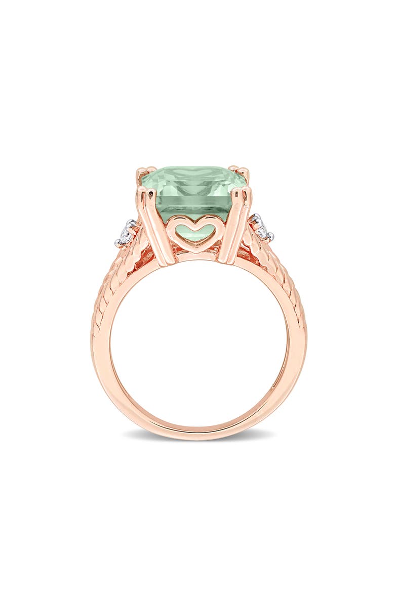 DELMAR Green Quartz & White Topaz Statement Ring, Alternate, color, Green