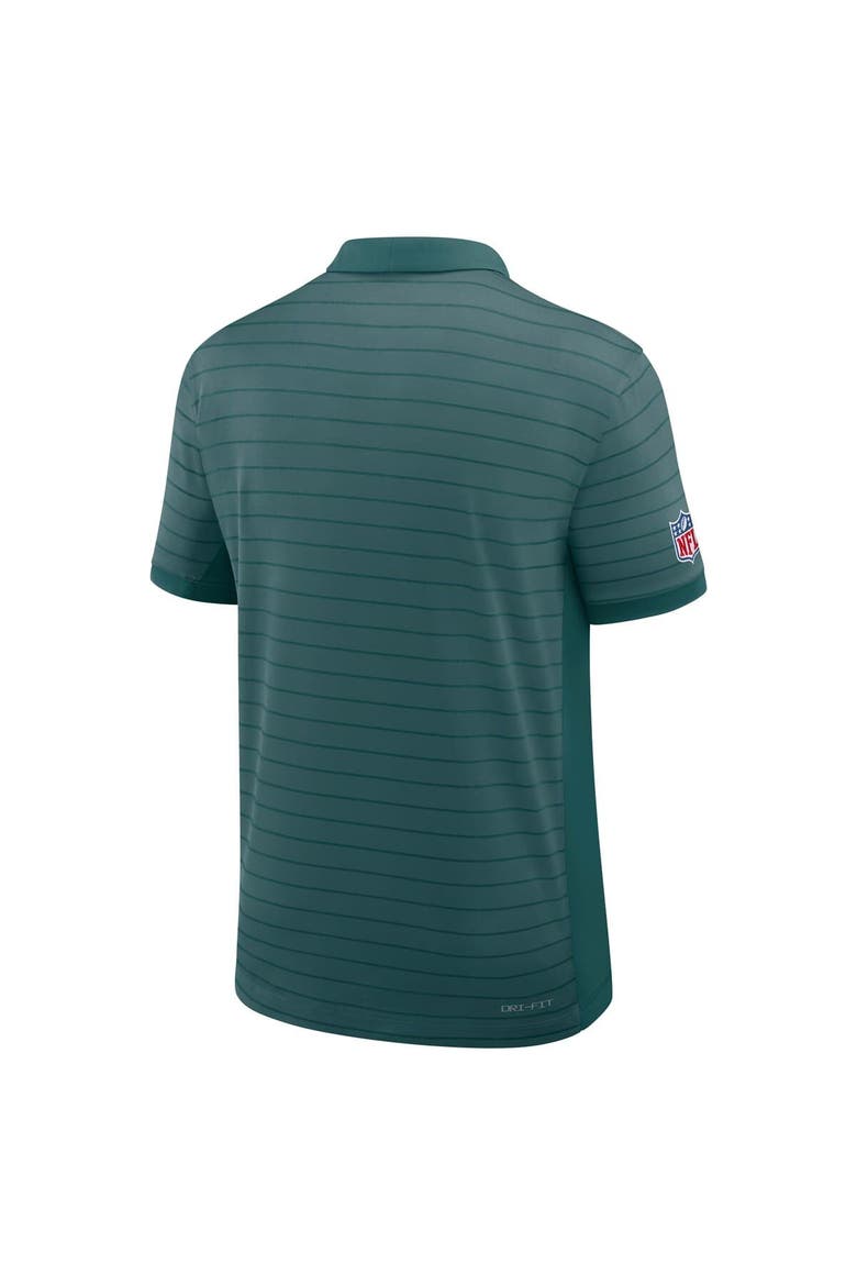 Men's Nike Midnight Green Philadelphia Eagles Sideline Victory Stripe Performance Polo, Alternate, color, Green
