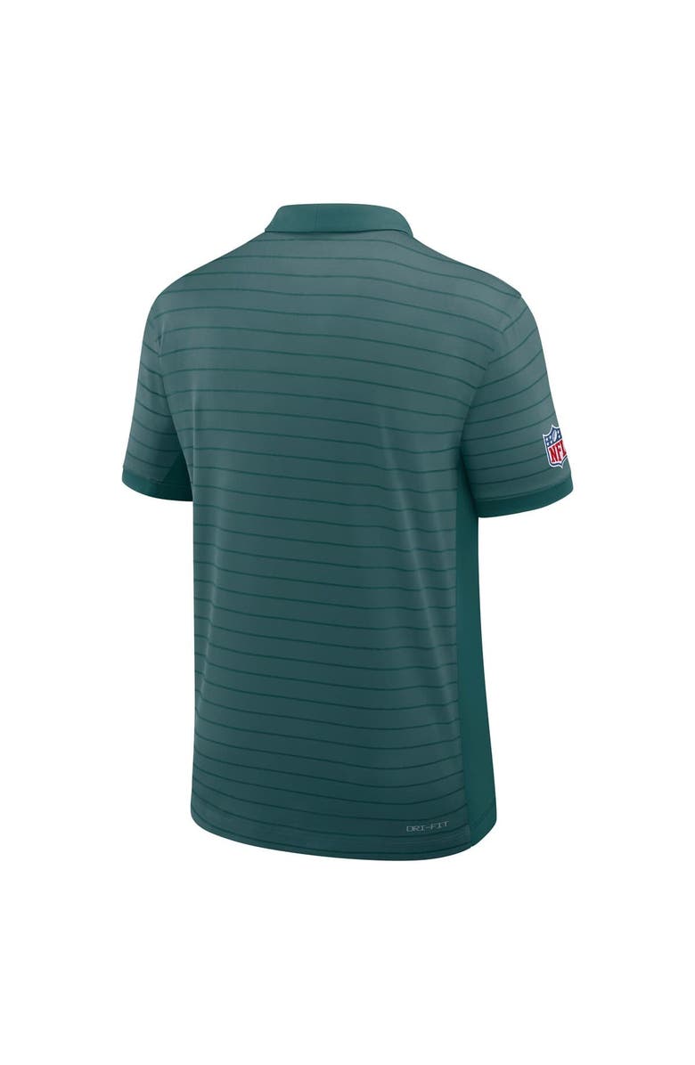 Nike Men's Nike Midnight Green Philadelphia Eagles Sideline Victory Stripe Performance Polo, Alternate, color, Green