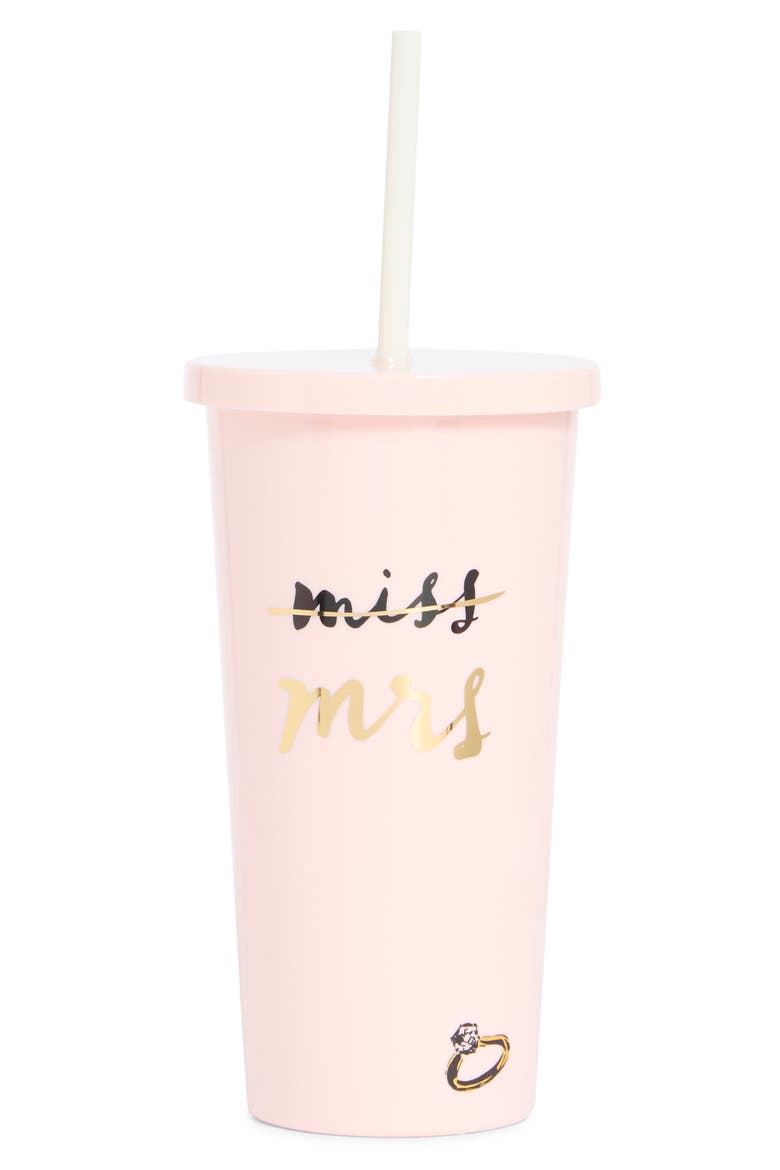 Mrs Tumbler with Straw, Main, color, BLUSH