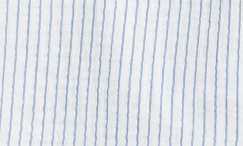 7 For All Mankind Cotton Polo & Denim Shorts Set In Blue