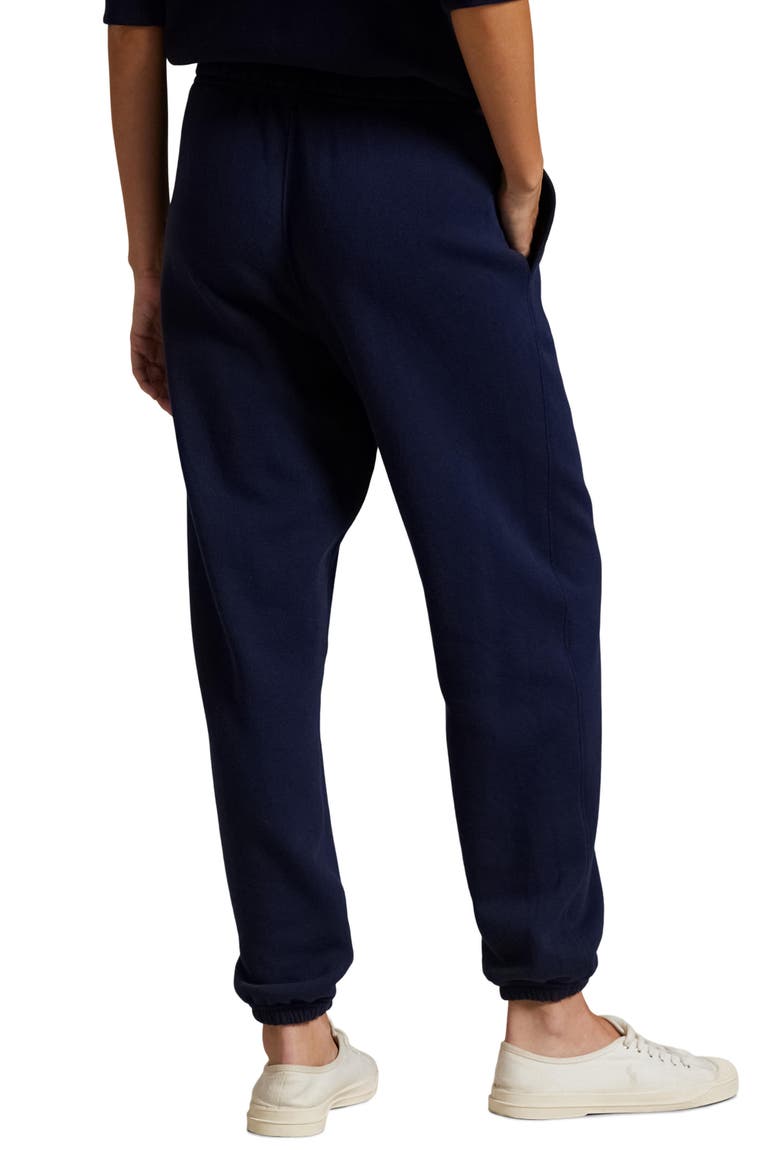 Lightweight Cotton Blend Fleece Sweatpants, Alternate, color, CRUISE NAVY