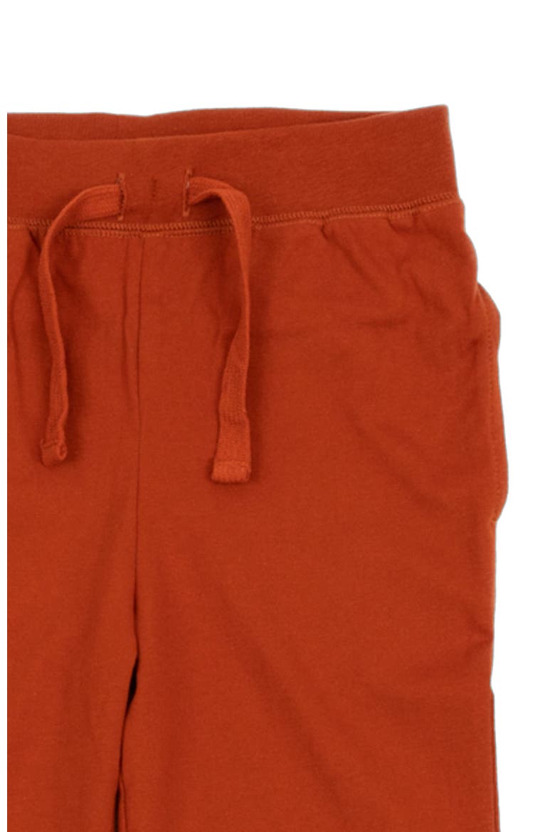 Kids 100% Cotton Lightweight Jogger Pants, Alternate, color, Rust