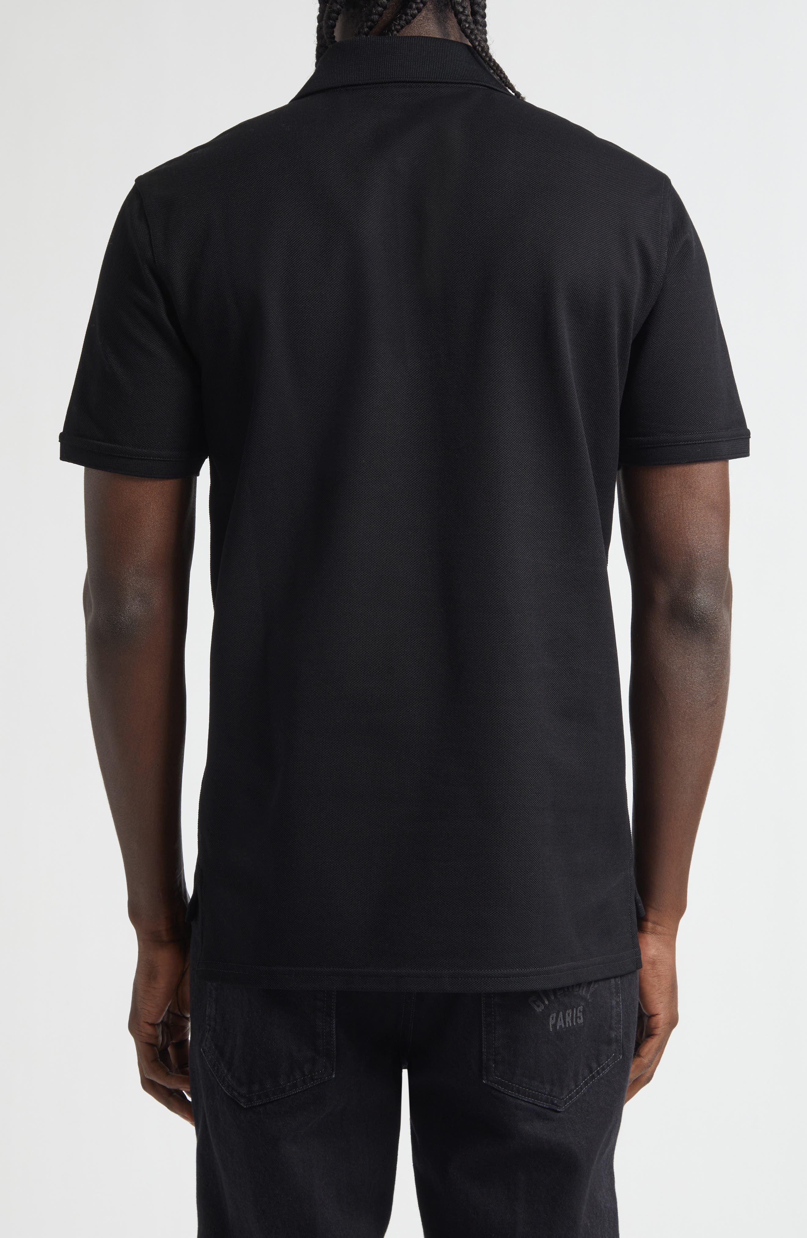 Regular Fit Logo Patch Cotton Pique Polo - image 2