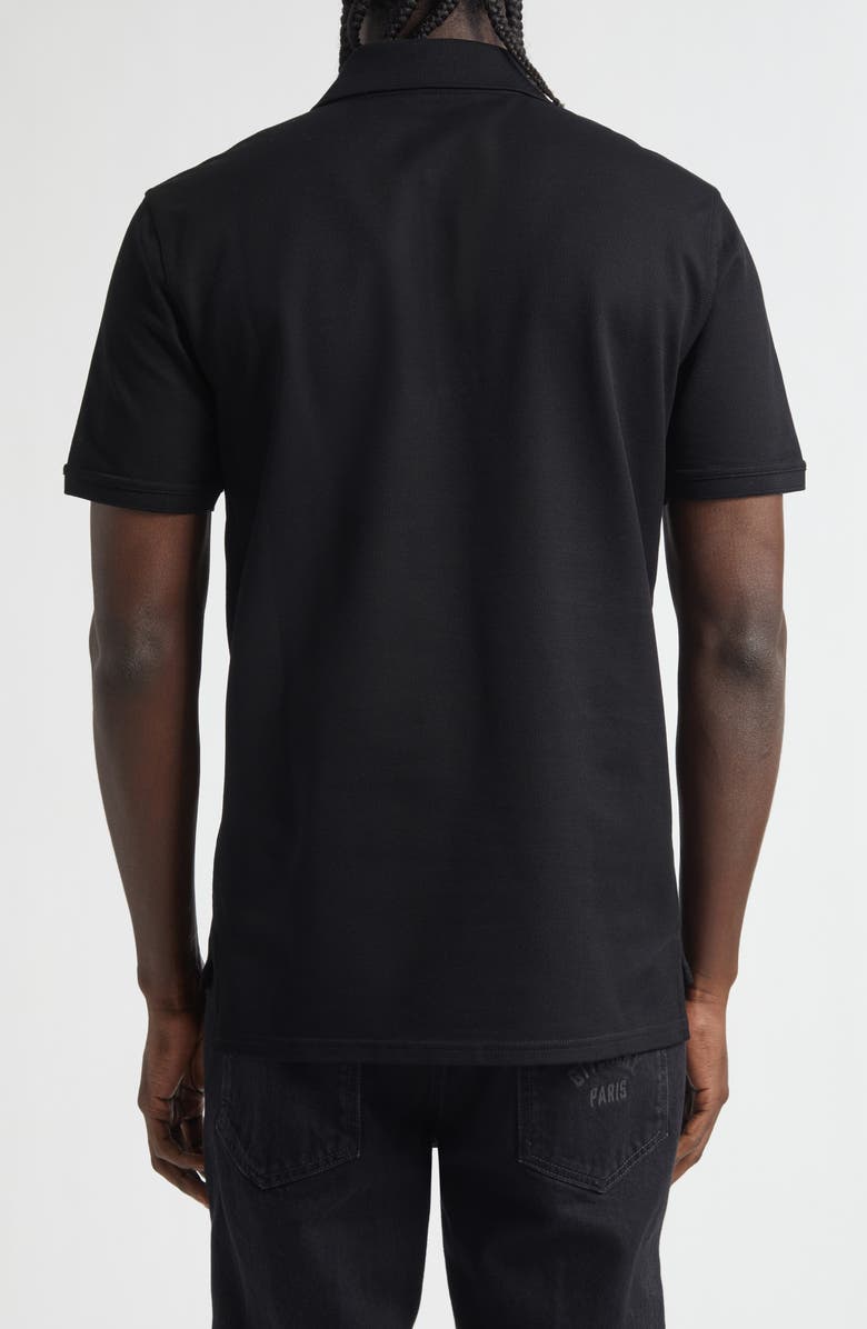 Givenchy Regular Fit Logo Patch Cotton Piqué Polo, Alternate, color, Black