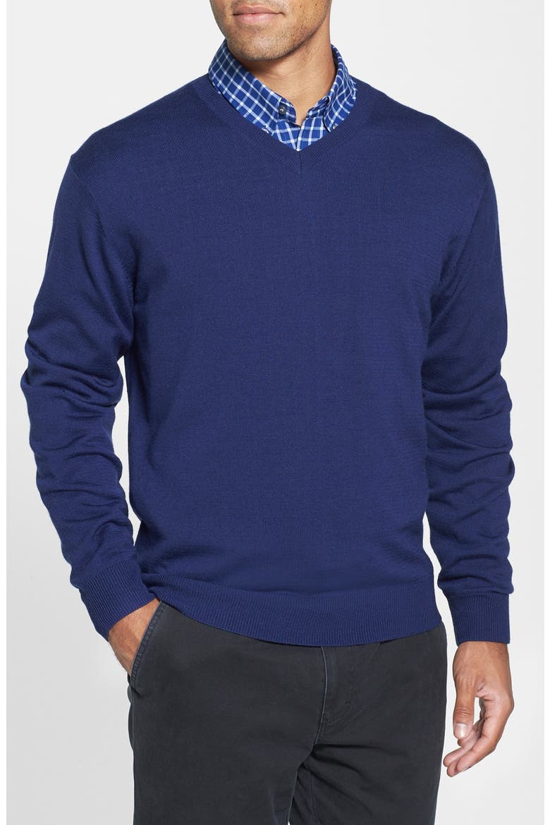 Douglas V-Neck Sweater, Main, color, LIBERTY NAVY