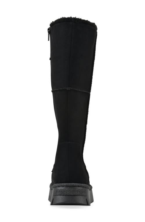 White Mountain Footwear Tru Faux Shearling Boot In Black