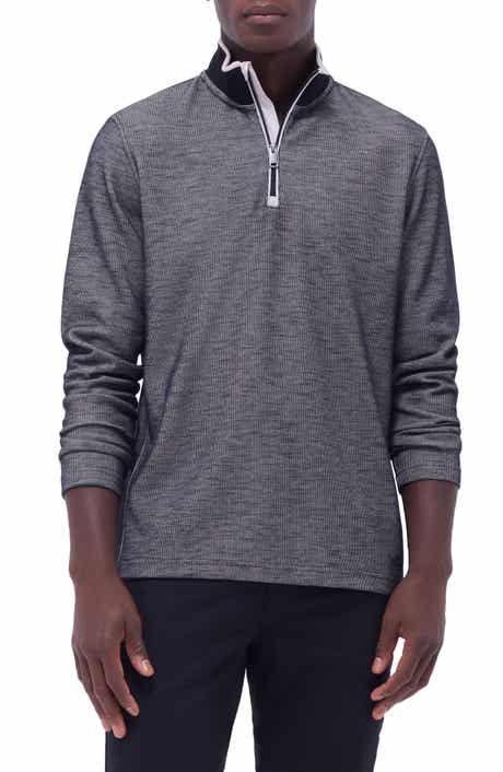 Bugatchi Quarter Zip Performance Pullover
