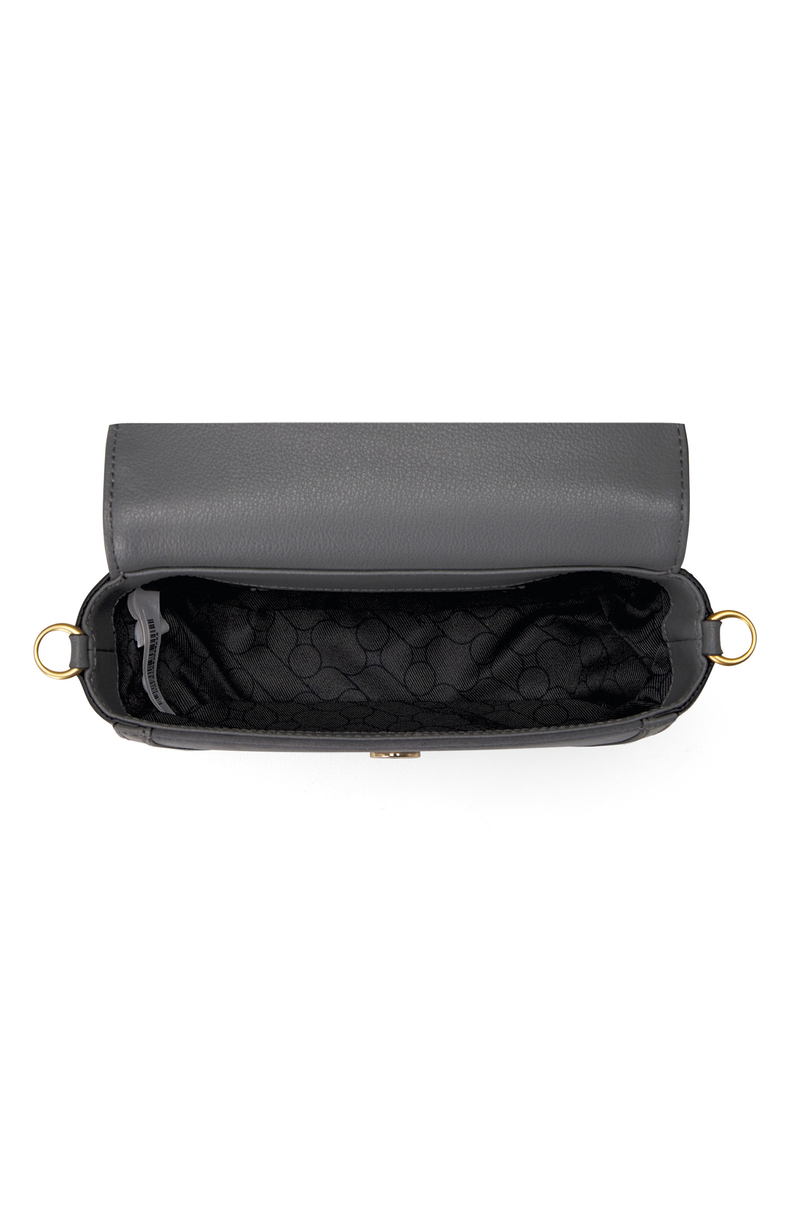 Oryany Lottie Suede & Leather Crossbody Saddle Bag, Alternate, color, 