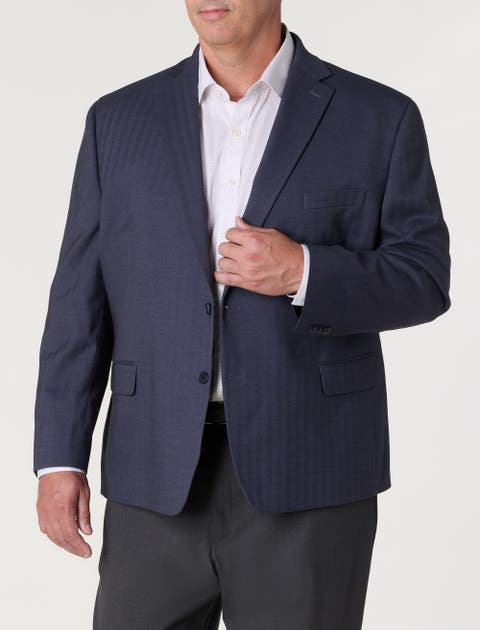 Big & Tall Chevron Sport Coat V2