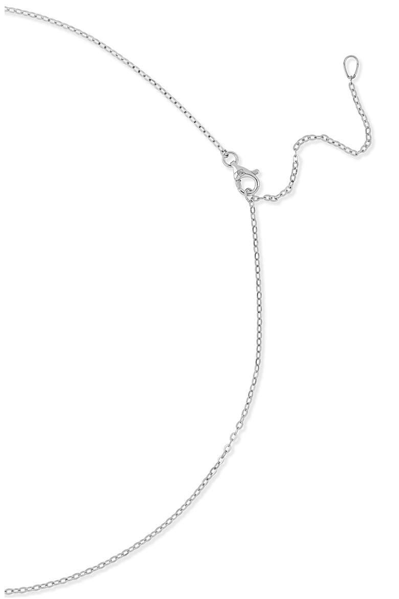 Mika Diamond Pavé Medallion Necklace (Online Trunk Show), Alternate, color, 18K WHITE GOLD/ DIAMOND