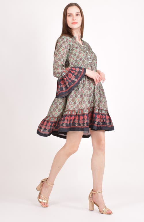 Raas Juniper Ajrakh Boho Mini Dress