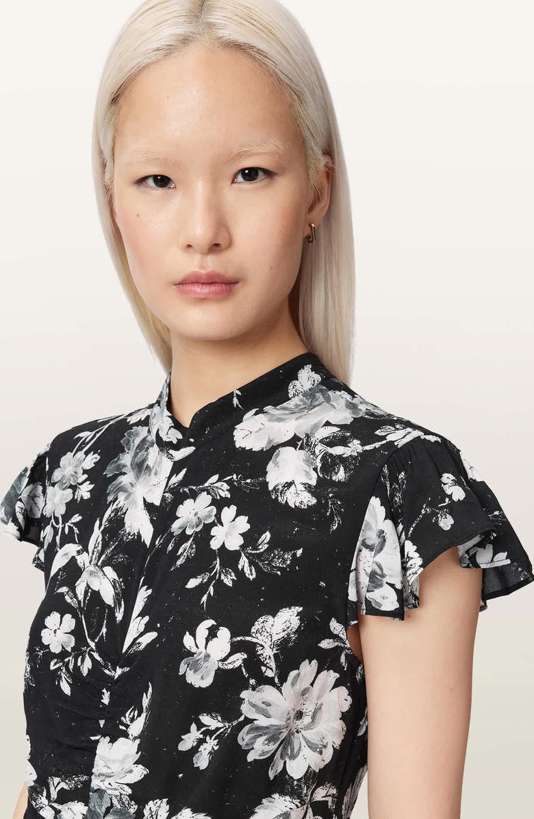 AllSaints Lolita Floral Maxi Dress, Alternate, color, 