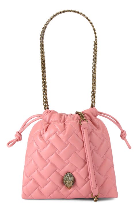 Small Kensington Drawstring Quilted Leather Shoulder Bag