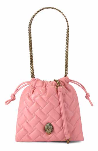 Kurt Geiger London Small Kensington Drawstring Quilted Leather Shoulder Bag