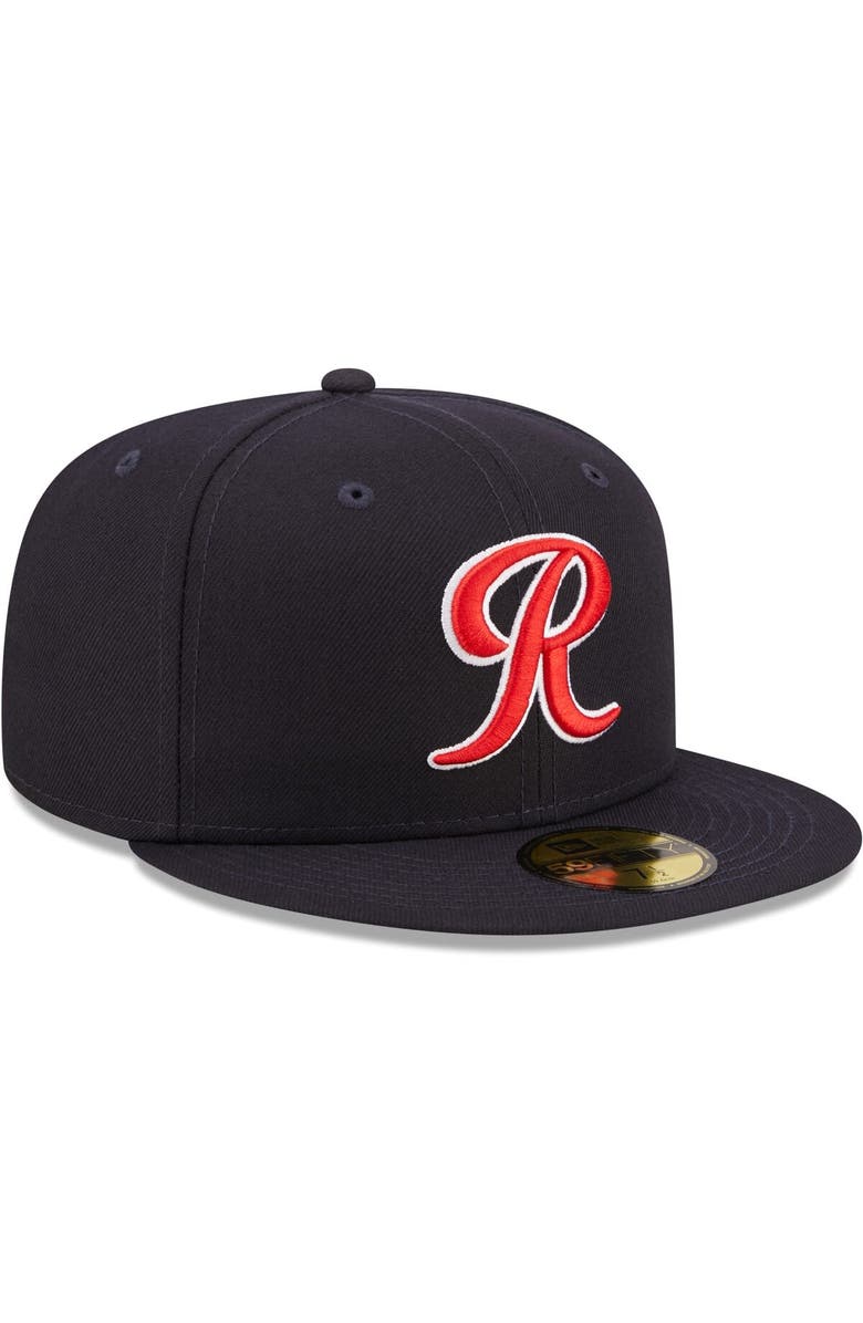 New Era Men's New Era Navy Tacoma Rainiers Authentic Collection 59FIFTY Fitted Hat, Alternate, color, 