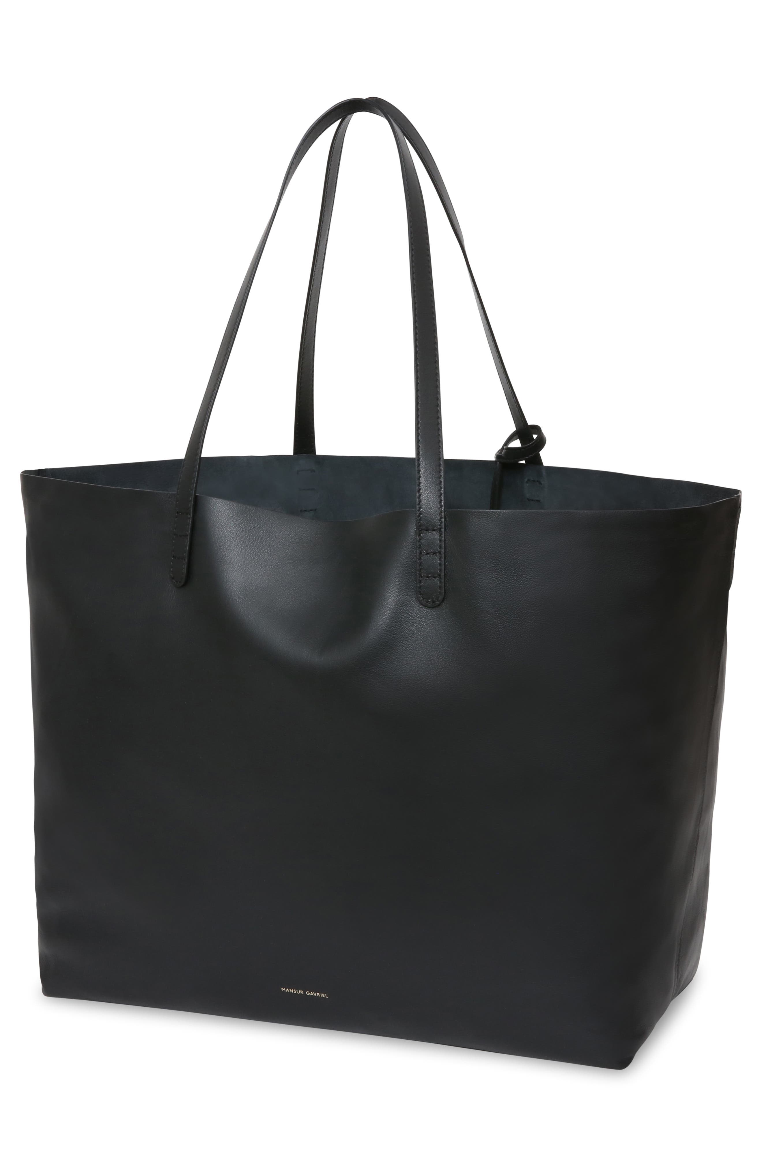 Mansur Gavriel Oversize Lambskin Leather Tote, Alternate, color, 