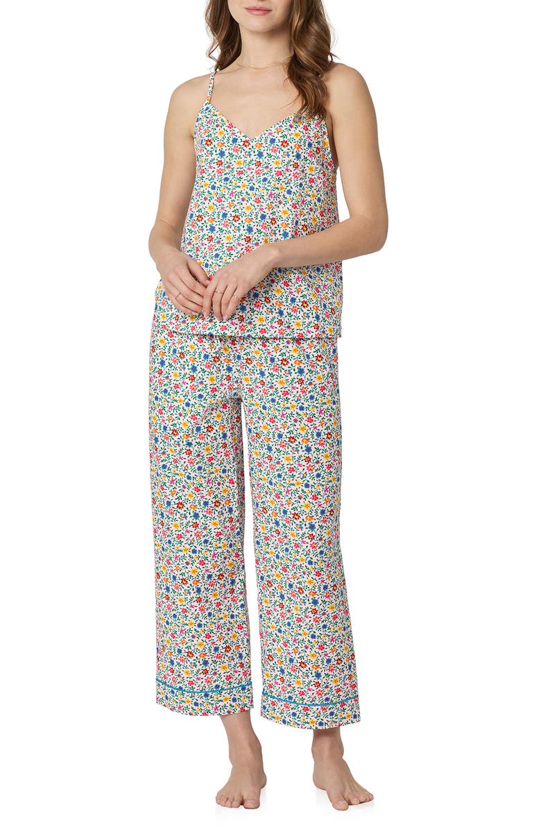 BedHead Pajamas Print Crop Pajamas, Main, color, Whimsy Ditsy