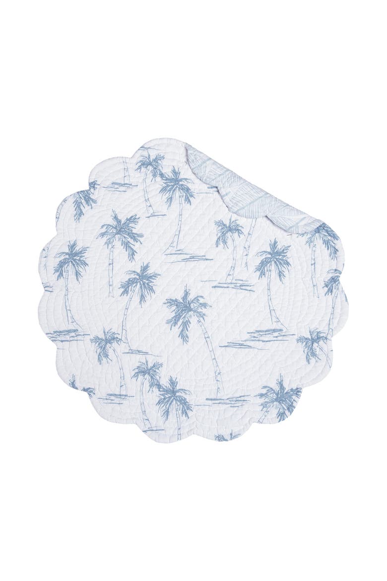 Blue Paradise Placemat Collection Sets of 6, Alternate, color, Blue