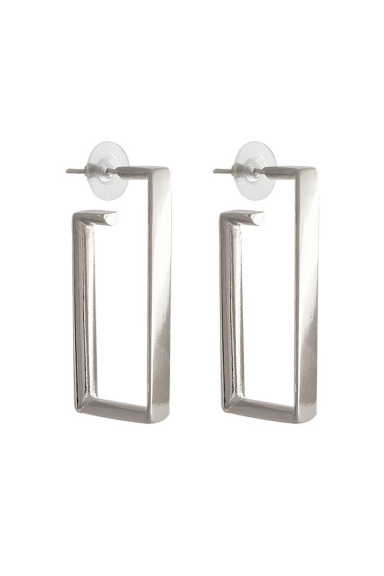 Big Ionian Earrings, Main, color, Silver