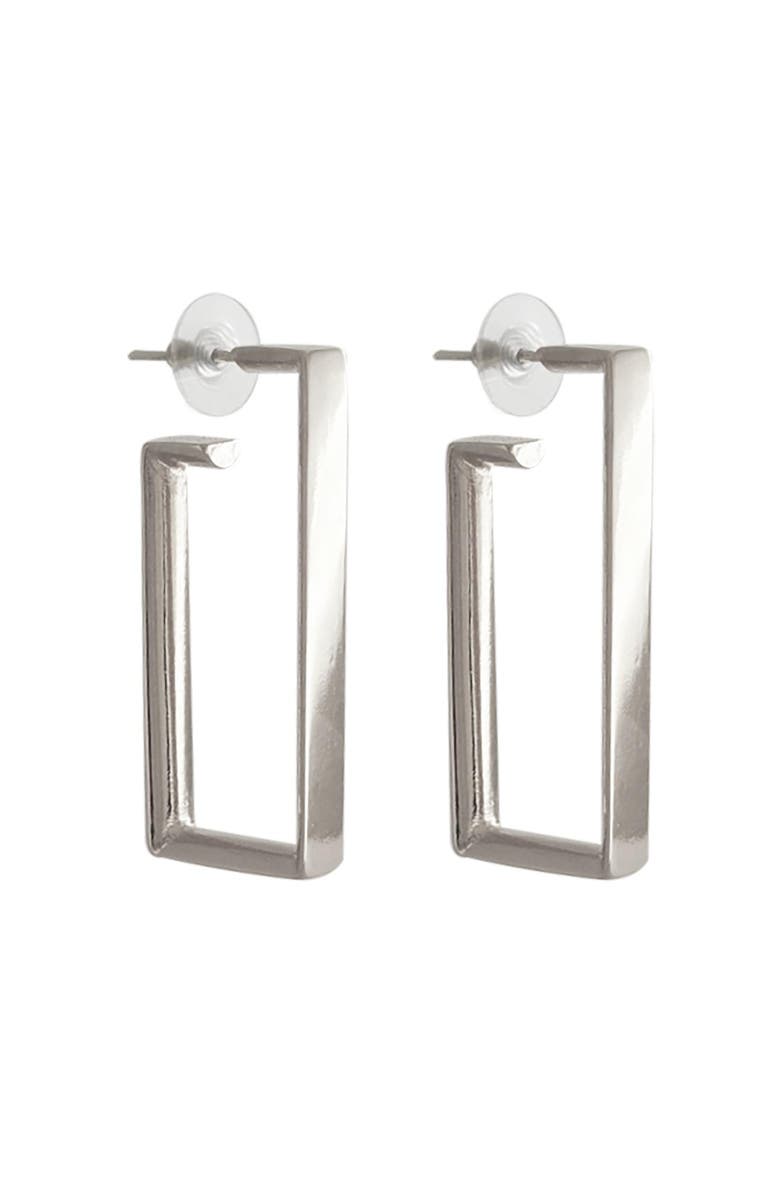 CXC Big Ionian Earrings, Main, color, Silver