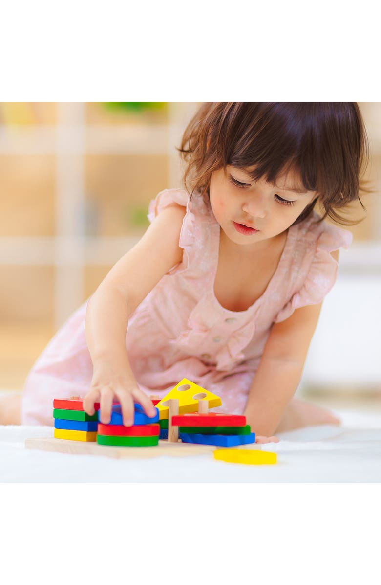 PlanToys<sup>®</sup> Geometric Sorting Board, Alternate, color, Assorted