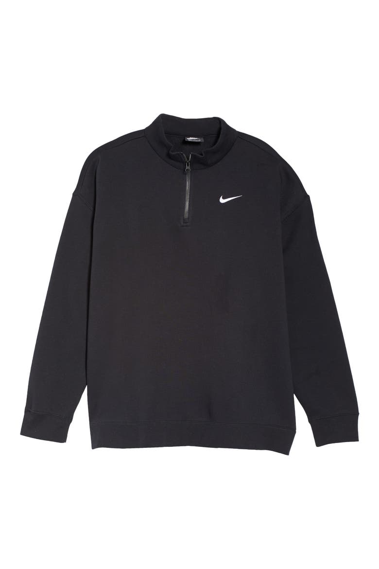 Sportswear Quarter Zip Pullover, Alternate, color, BLACK/ WHITE