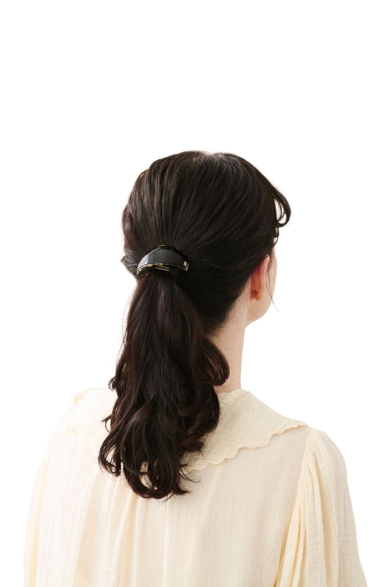 Notre Dame Acetate Hair Tie, Alternate, color, Black Tortoise