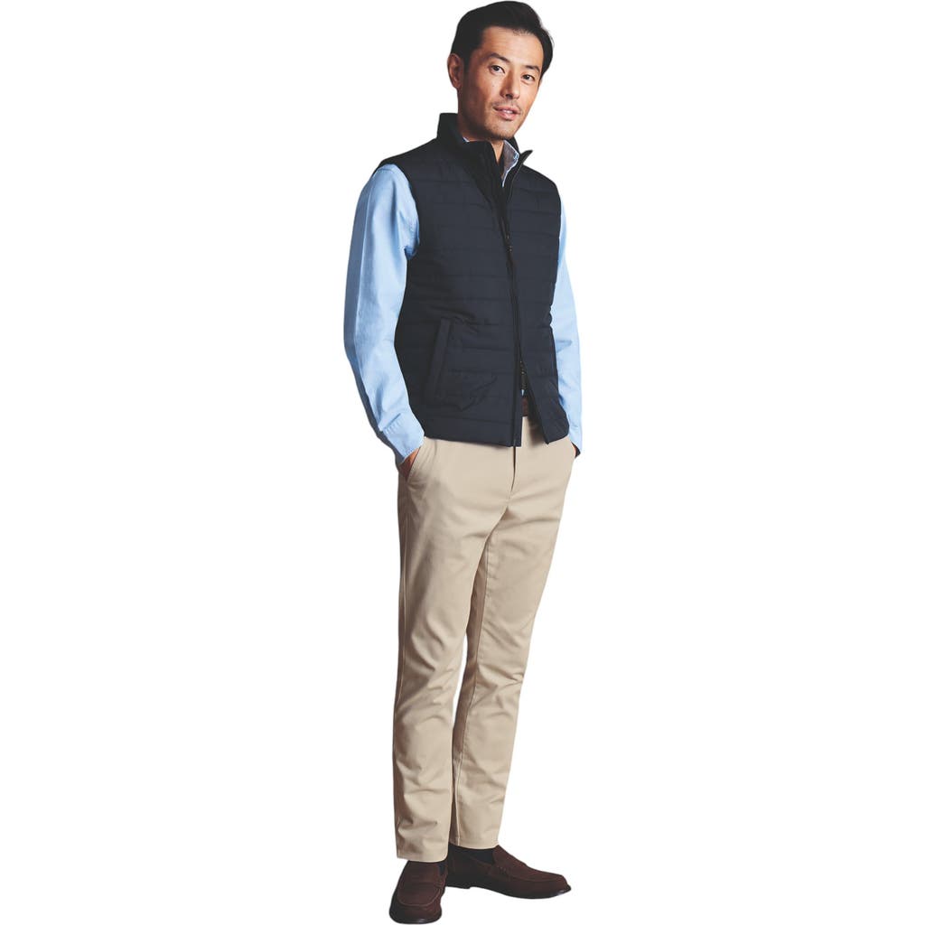 Charles Tyrwhitt Lightweight Quilted Vest in Navy