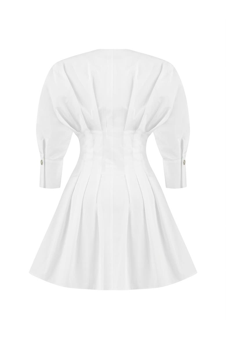Zippered Dress, Alternate, color, White