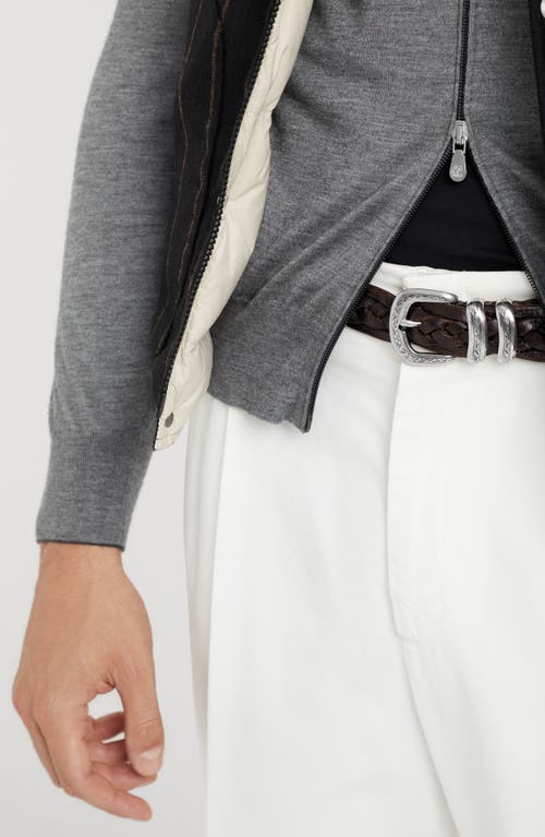 Brunello Cucinelli Belt With Detailed Buckle In Black