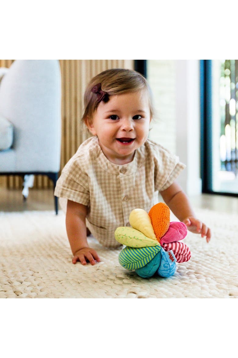 Rainbow Fabric Baby Ball, Alternate, color, Multi