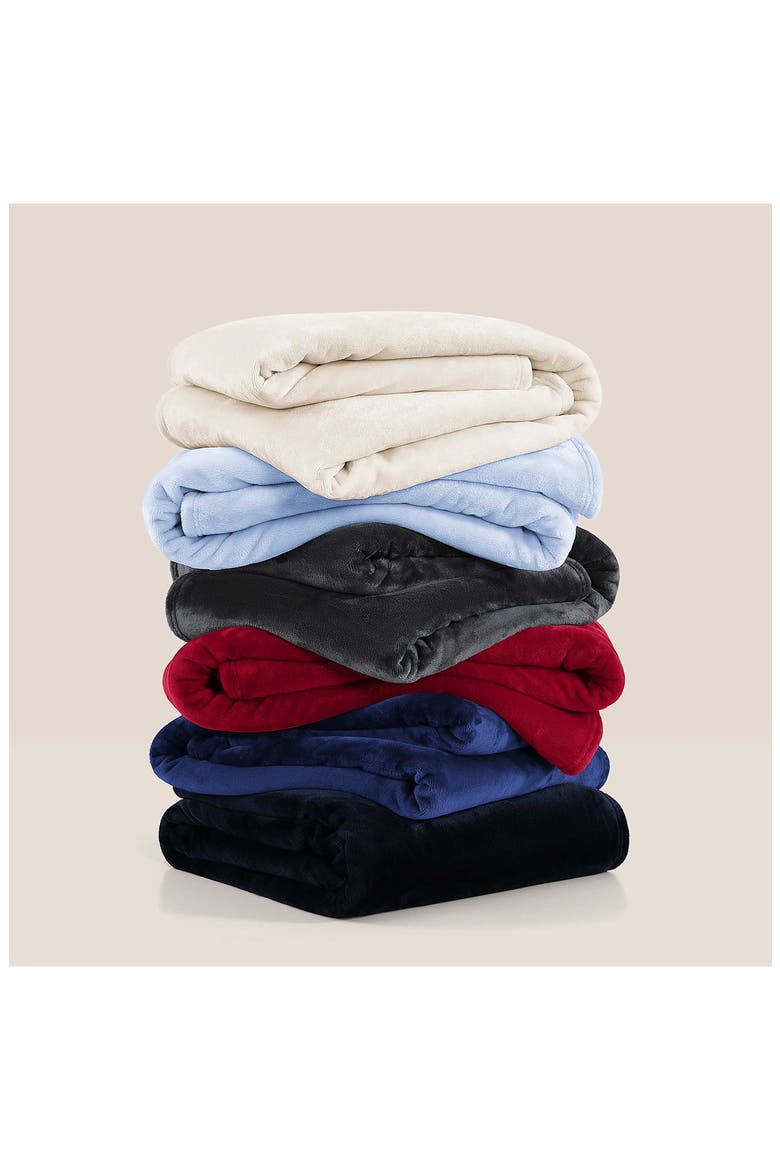 Plush Throw Blanket, Alternate, color, LIGHT BEIGE