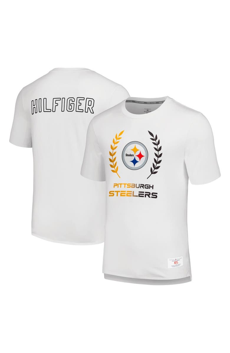 Tommy Hilfiger Men's Tommy Hilfiger White Pittsburgh Steelers Miles T-Shirt, Main, color, 