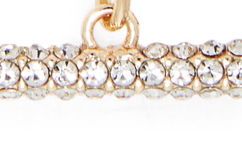 Open Edit Paper Clip Pavé Toggle Necklace In Gold