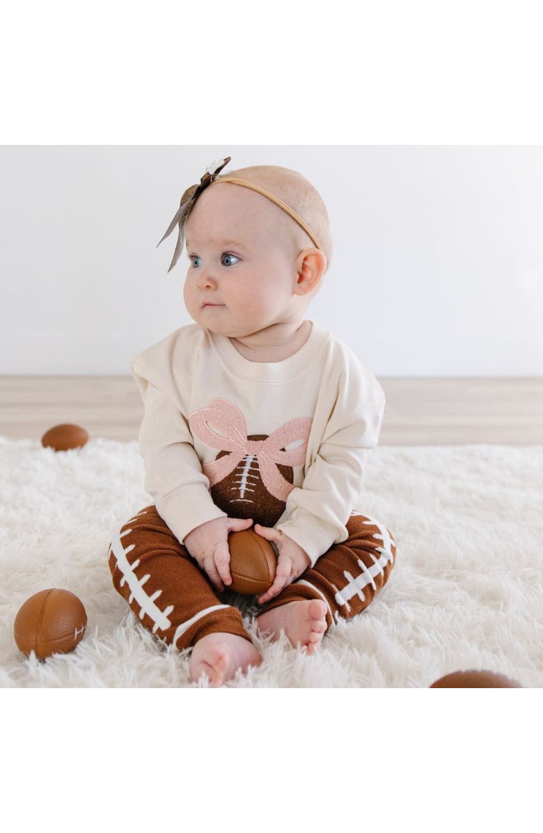 Sweet Wink Football Bow Baby Headband, Alternate, color, 