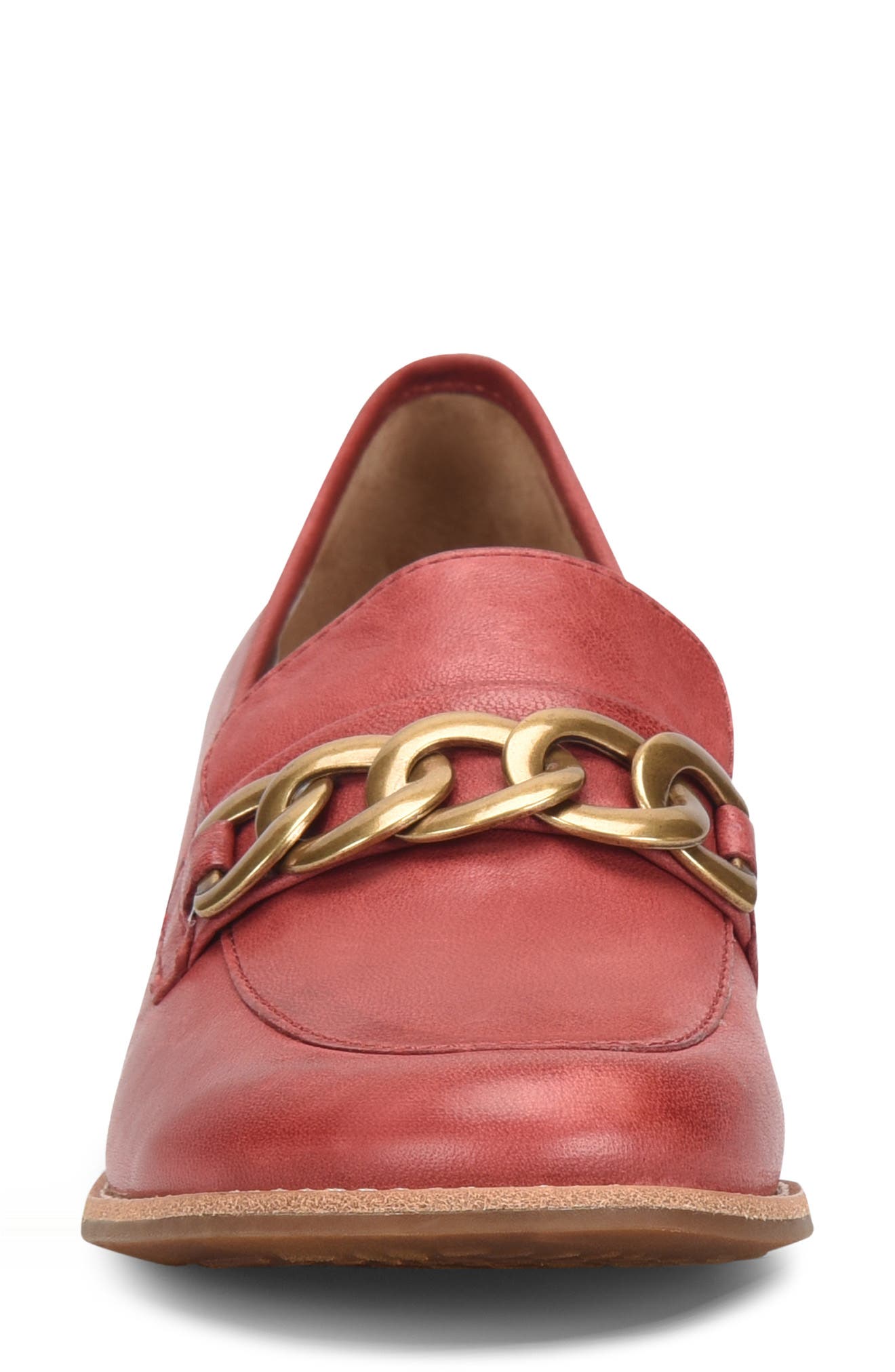 Söfft Nevara Loafer, Alternate, color, Red Tangerine