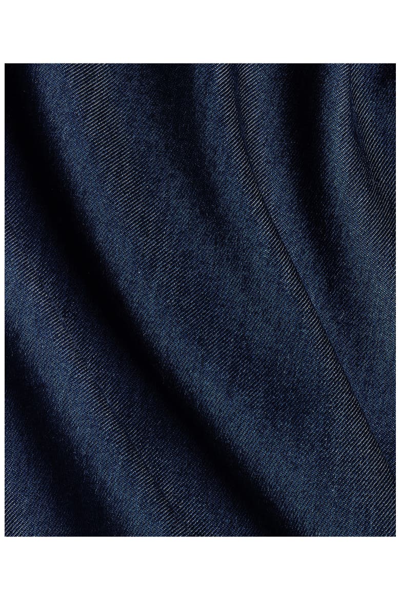 Trim Fit Cotton Denim Dress Shirt, Alternate, color, DENIM